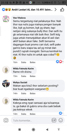 Menuduh Tukang Selfie Dan Upload Foto, Kegatelan. Akun Ini Viral Diserang Warganet
