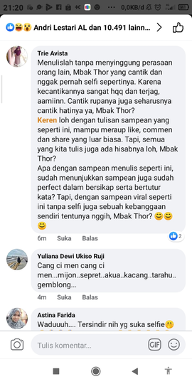 Menuduh Tukang Selfie Dan Upload Foto, Kegatelan. Akun Ini Viral Diserang Warganet