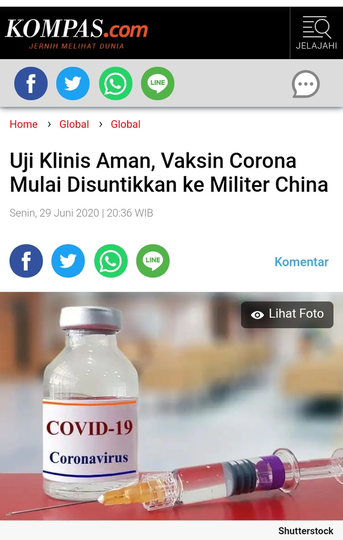 Rincian Orang yang Dapat Prioritas Vaksin Corona di Awal 2021