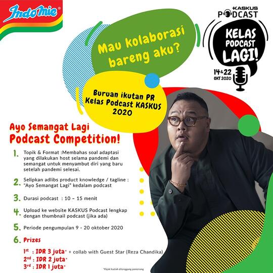 Ngumpulin PR di Kelas Podcast, Indomie Akan Kasih Jutaan Rupiah. Cek Infonya Dimari!