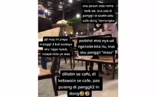 Pengunjung Kafe Jail Pesan Atas Nama "Tarik Sis", Bikin Waitress Ini Malu! Semongko