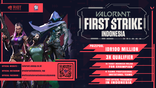 Valorant First Strike Indonesia : Turnamen Resmi Riot Games Resmi Dibuka