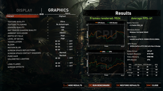 Review HP Pavilion Gaming 15-DK1064TX (Intel Core i5-10300H + Nvidia RTX 2060 Max-Q)