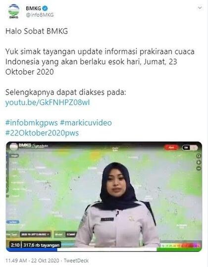 Viral Pegawai BMKG Dilecehkan Saat Siaran, Publik: Otak Kalian Kotor!