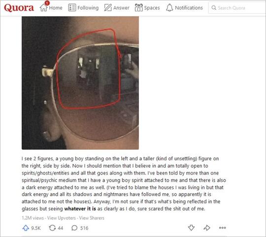 Perempuan Cantik Ini Ketakutan Usai Lihat Penampakan di Kacamatanya