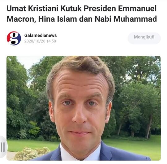 Sebuah Hotel di Kuwait Pasang Foto Presiden Macron di Lantai Untuk Diinjak-injak