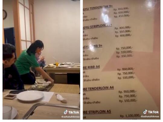 Viral! Wanita Pelayan Restoran Di ledek 'HARGA STEAK Rp.1,1juta', Netizen Membela !
