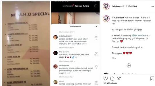 Viral! Wanita Pelayan Restoran Di ledek 'HARGA STEAK Rp.1,1juta', Netizen Membela !