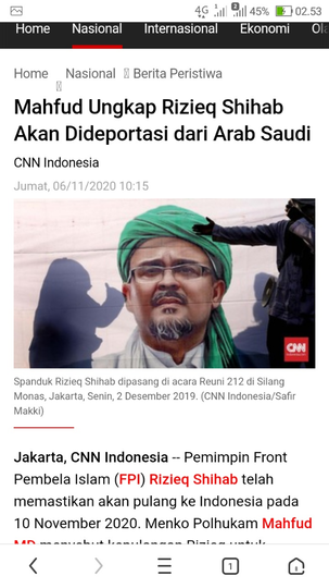 Habib Rizieq Ungkap Arab Saudi Minta Maaf ke Dirinya saat Akan Pulang