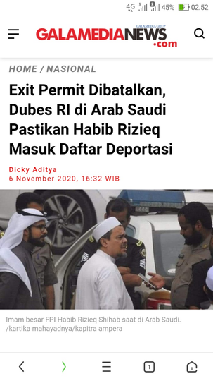 Habib Rizieq Ungkap Arab Saudi Minta Maaf ke Dirinya saat Akan Pulang