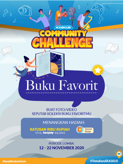 Baca Buku Biar Pintar, Ikutan Challeng Buku Biar Dapat KasPay