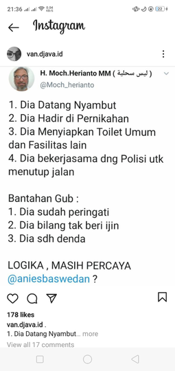 Anies Usai Diklarifikasi Polisi: Penjelasan Saya Jadi Laporan 23 Halaman