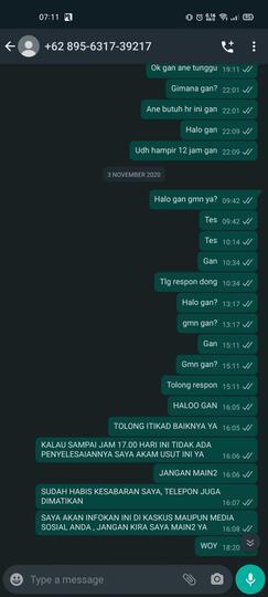 Laporan Thread/Posting Bermasalah di FJB (Semua Kategori)