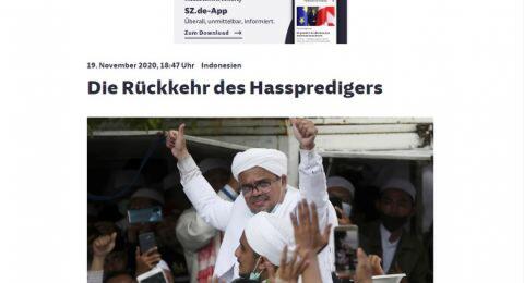 Media Jerman Beritakan Kepulangan Rizieq: Kembalinya Pengkhotbah Kebencian