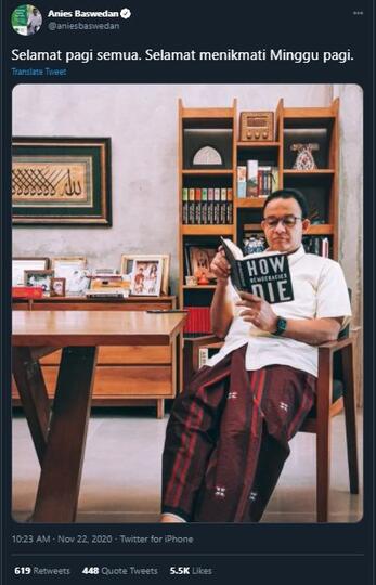 Anies Baswedan Sapa Publik via Twitter, Warganet Salfok: Sindir Jokowi?