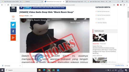 Blank Room SoupVideo Dark Web Asli? Kalian Semua Tertipu!!