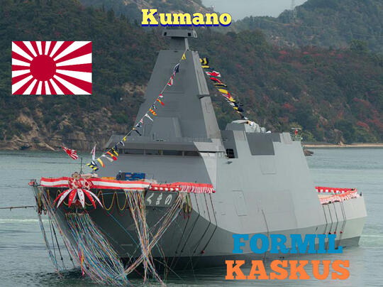 Jepang Resmi Perkenalkan Kumano, Kapal Fregat Dengan Kemampuan Siluman