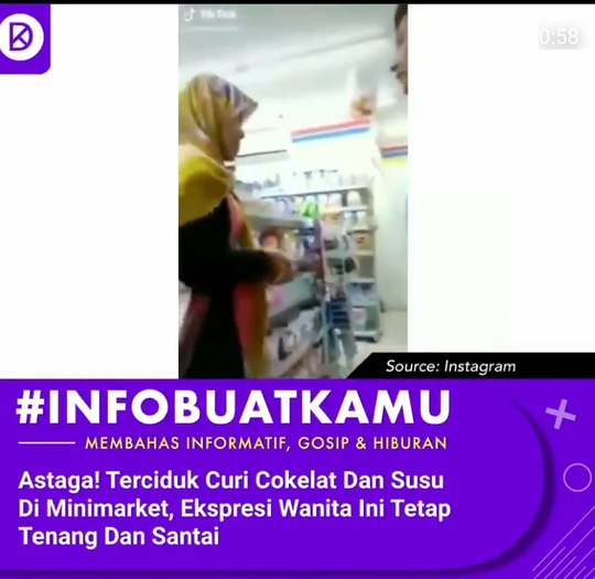 Reaksi Seorang Ibu yang Terciduk Mencuri di Minimarket ini Bikin Pengen Nampol