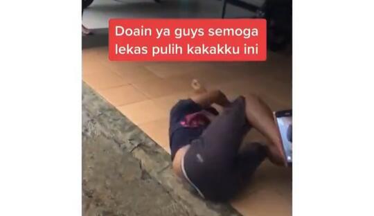 Haru, Viral Pemuda Nangis Guling-guling karena Pacarnya Menikah dengan Orang Lain!