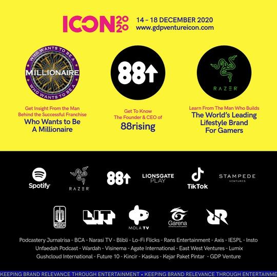 ICON2020 Hadirkan Pembicara Lokal & Internasional dari Berbagai Industri Hiburan!