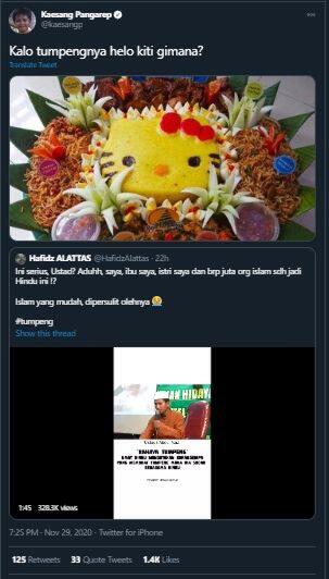 Ceramah 'Tumpeng Ajaran Hindu' Viral, Tanggapan Anak Jokowi Malah Begini