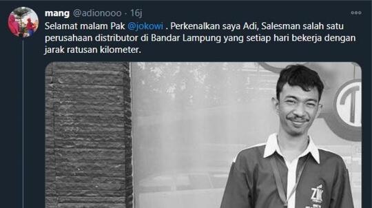 Keren! Bikin Surat Terbuka untuk Jokowi, Sales Ini Tuai Pujian Netizen