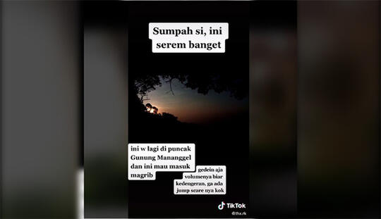 Seorang Pendaki Mendengar Suara Alunan Gamelan Dari Puncak Gunung Mananggel
