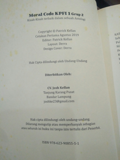 Buku Cerpen Dan Isinya - Tugas B Indo
