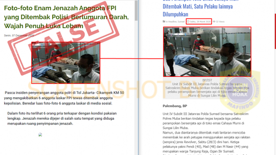 ...6 Jenazah Anggota FPI yg Ditembak Polisi, Berlumuran Darah, Wajah Penuh Luka Lebam