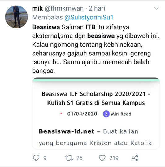 Beasiswa Kuliah di ITB Harus Beragama Islam? Diskriminatif? Cek Fakta Dulu!