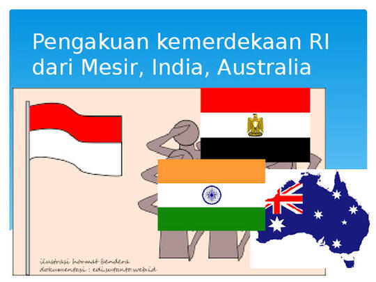 Kedaulatan indonesia untuk pertama kalinya diakui oleh negara