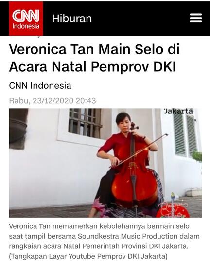 Veronica Tan Main Selo di Acara Natal Pemprov DKI