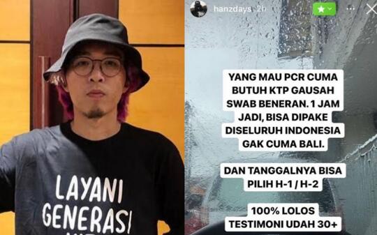 Heboh Dr. Tirta Kecam Oknum Penjual Surat Hasil Tes PCR Palsu!