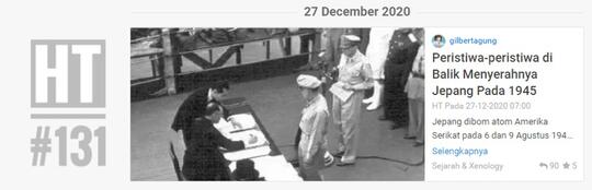 Peristiwa-peristiwa di Balik Menyerahnya Jepang Pada 1945