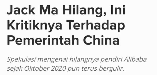 Jack Ma Hilang, Dahlan Iskan: Pengusaha Indonesia & China Tiarap