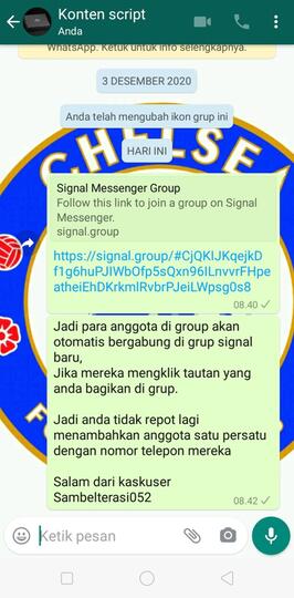 Begini Cara "Signal" Cepat Undang Anggota WhatsApp, Hanya Dengan Link