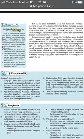 DPR Minta Buku Biologi Sekolah Berisi Pandangan Harun Yahya Tentang Evolusi Direvisi
