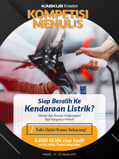Siapkah Indonesia dengan Hadirnya Kendaraan Listrik?Tulis Opinimu, Bonus Koin Menanti