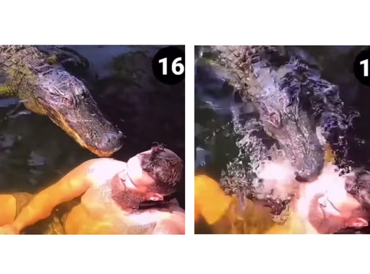 Akibat Sok Akrab dengan Buaya, Pria Ini Hampir Dilahapnya! Ngeri Banget Gan