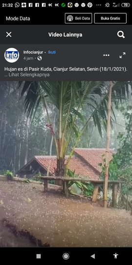 Viral! Hujan Es Melanda Cianjur Selatan