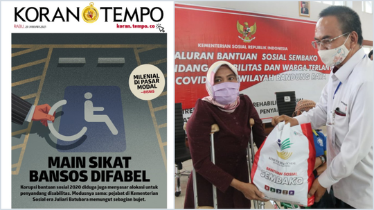 Terungkap, Jatah Bansos Panti Jompo dan Penyandang Disabilitas juga Disikat