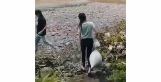 Viral Satu Keluarga Lepaskan Dua Karung Besar Berisi Ikan Lele Ke Sungai! Biar Apa?