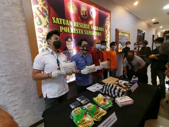 Napi di Tenggarong Kendalikan Peredaran Sabu 3Kg Berbungkus Teh