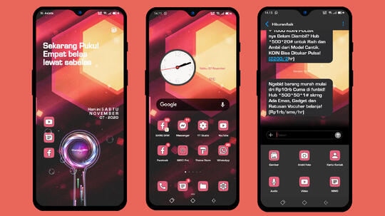 Tampil Keren Dengan Tema Lovely Theme Oppo A5 2020 A12 A3s A5s A37 A71 Gratis Kaskus