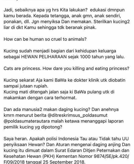 Sadis! Daging Kucing Dijadikan Lauk Untuk Makan, Biar Apa Coba?