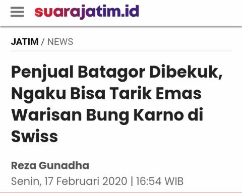 Cak Nun Posting Foto Tumpukan Emas dan Bahas Harta Indonesia Peninggalan Soekarno