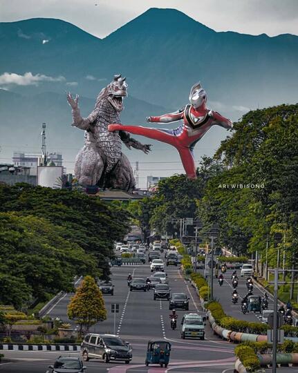 Viral Gunung Gede Terlihat dari Kemayoran