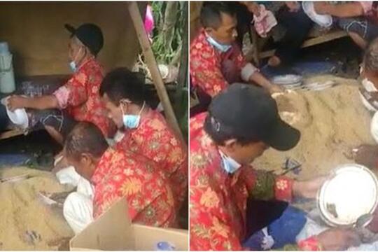 Ekstrem!Cuci Piring Cuma Pakai Serbuk Kayu, Komentar Netizen Piring Bisa Tayamum