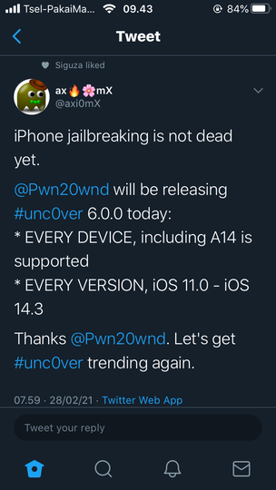 Balasan dari !! All About Jailbreak / UN-Jailbreak iOS & Troubleshooting Cydia !! | KASKUS