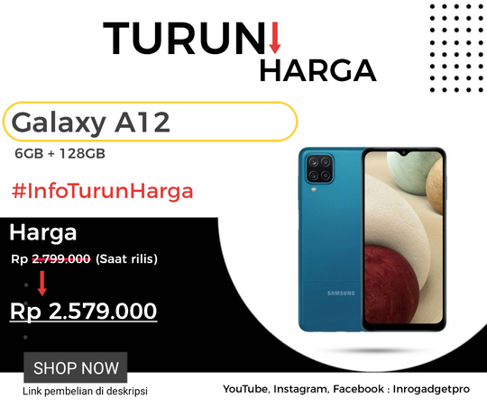 Samsung Galaxy A12 Turun Harga